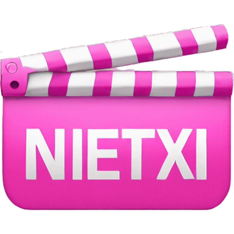 pink netflix sign emoji