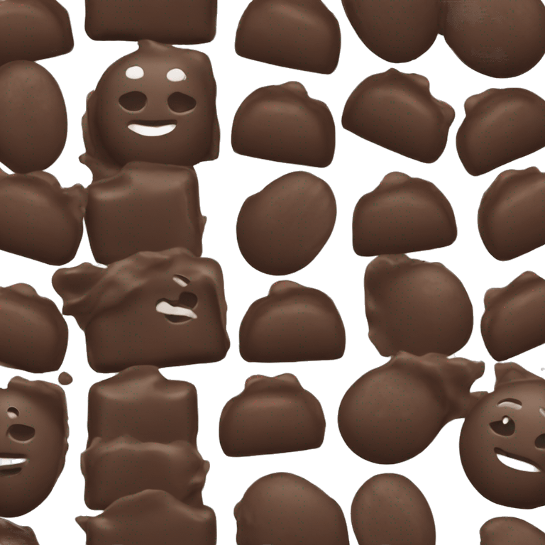 Dark chocolate  emoji