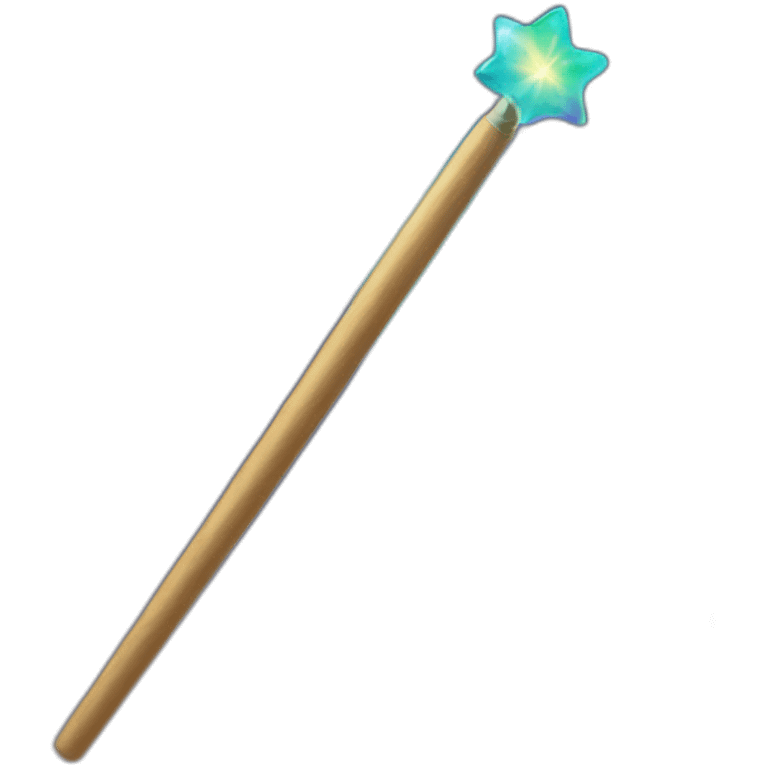 aurora borealis coming out of a magic wand emoji