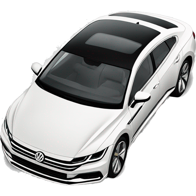 volkswagen arteon car white  emoji