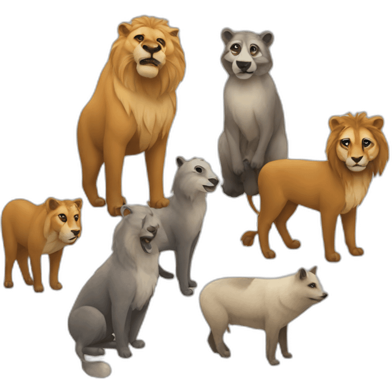 band of animals emoji