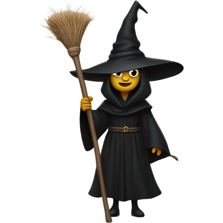 Witch all black emoji