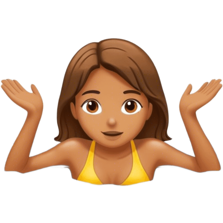 A swimming girl emoji