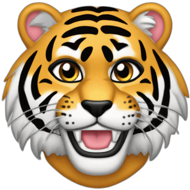 Tigre sur moto emoji