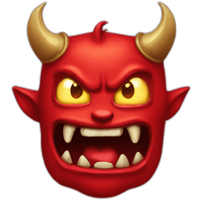 diable rouge monster emoji