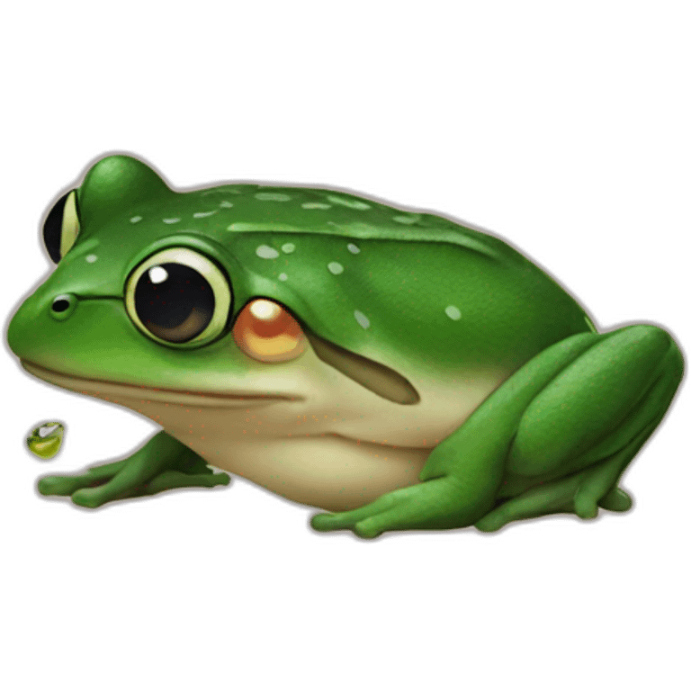 michael jackson kissing frog emoji