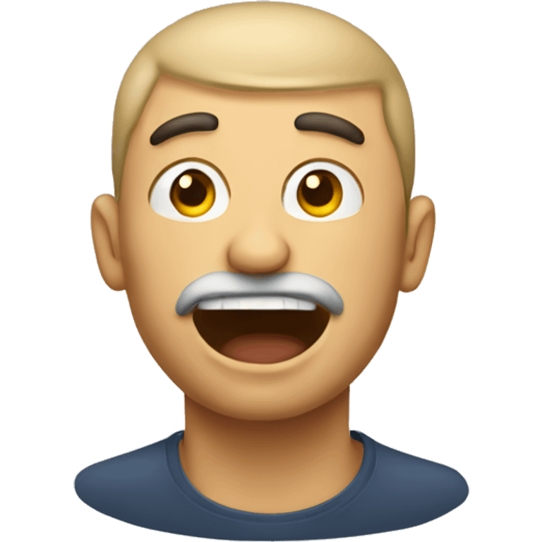 A very hungry man emoji