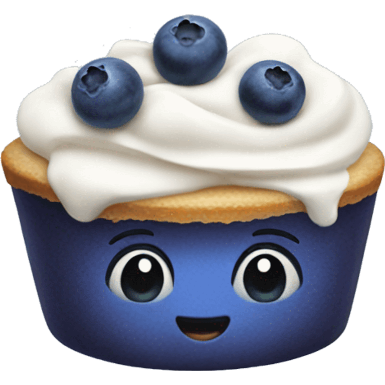 Blueberry dessert  emoji