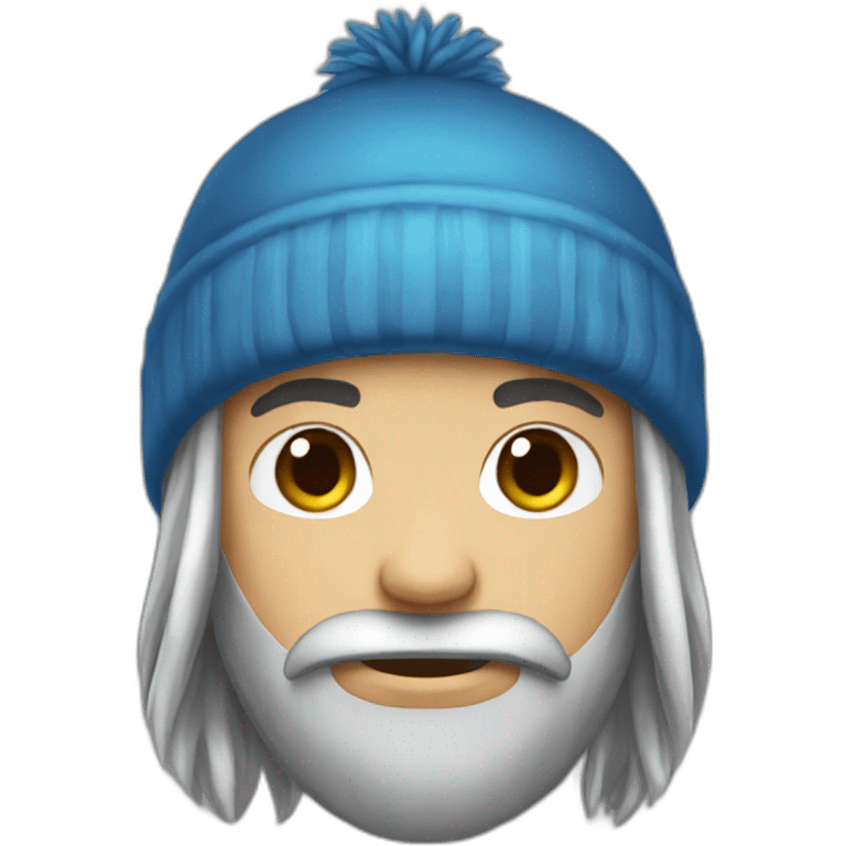 Beanie gamer long hair emoji