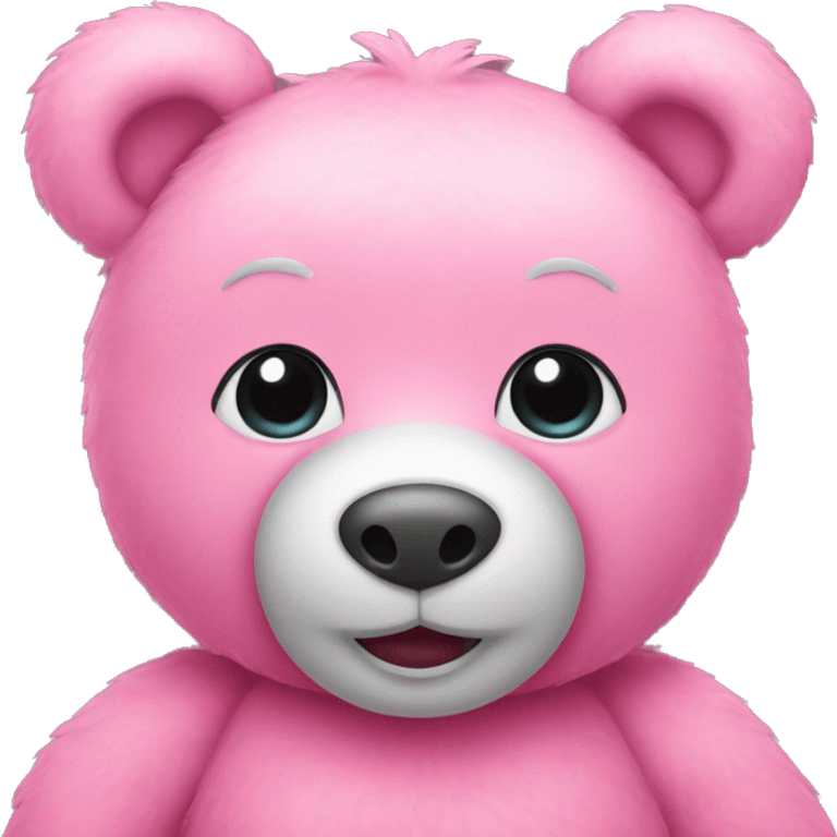 Fully pink teddy bear  emoji