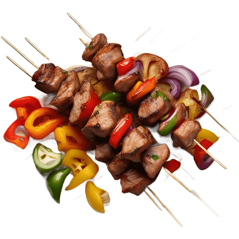 Homeade pork on vertical skewer pan emoji