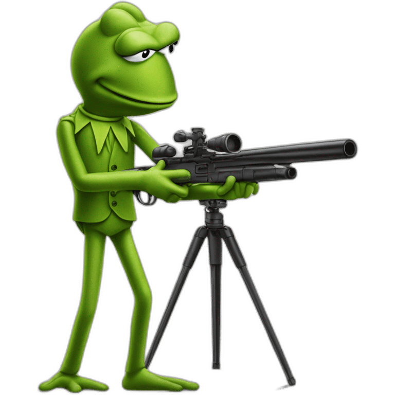 kermit the frog shooting jhonny hallyday emoji