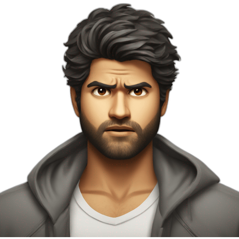 Vijay Devarakonda angry emoji