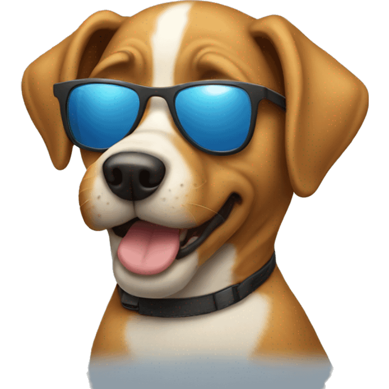 dog wearing sunglasses emoji