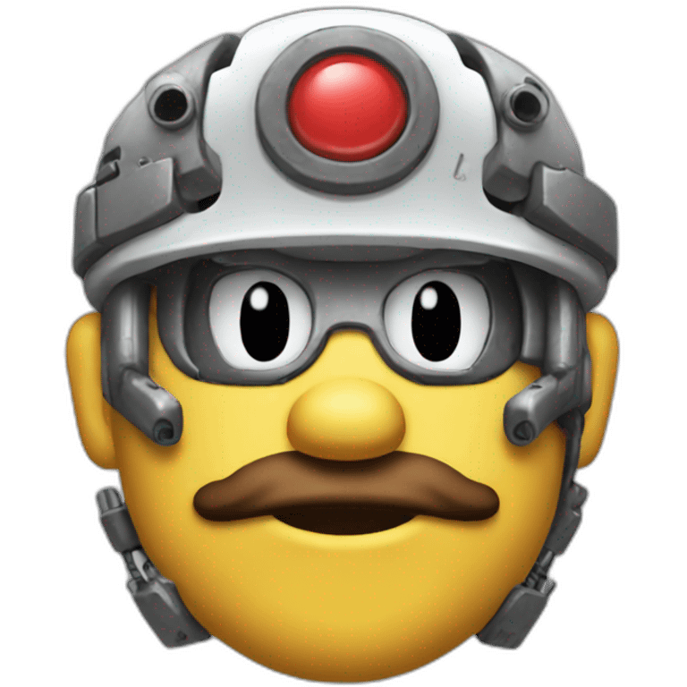 Cyborg Mario emoji emoji