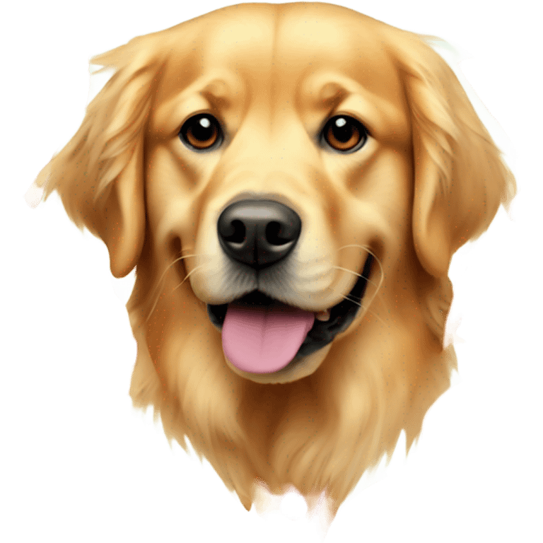 Golden retriever made of pizza emoji