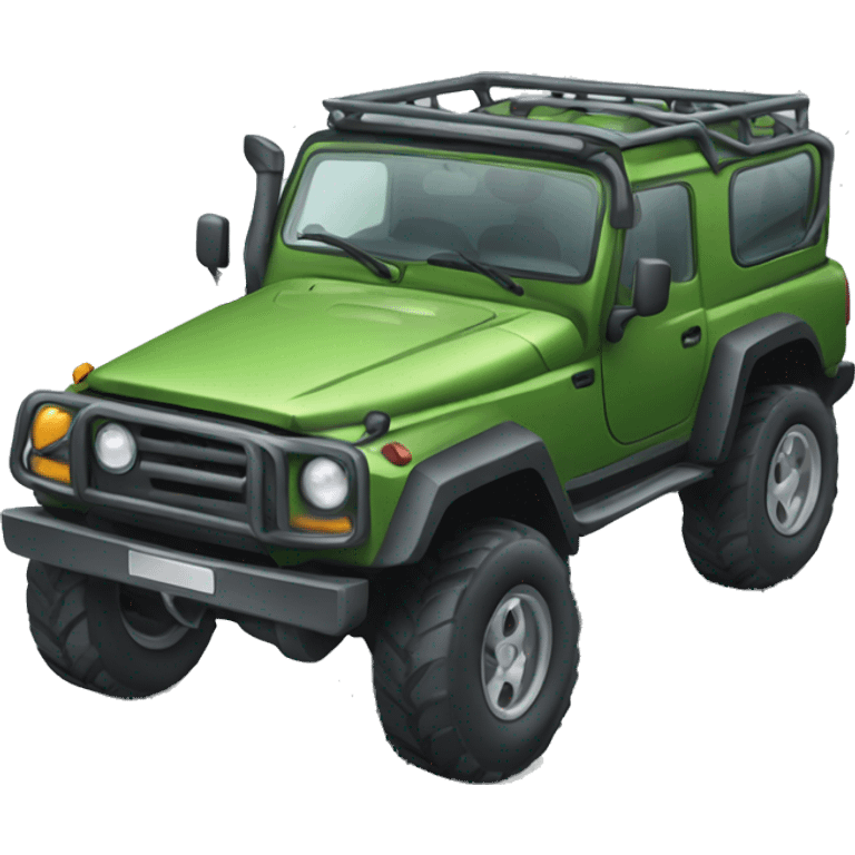 Offroad car emoji