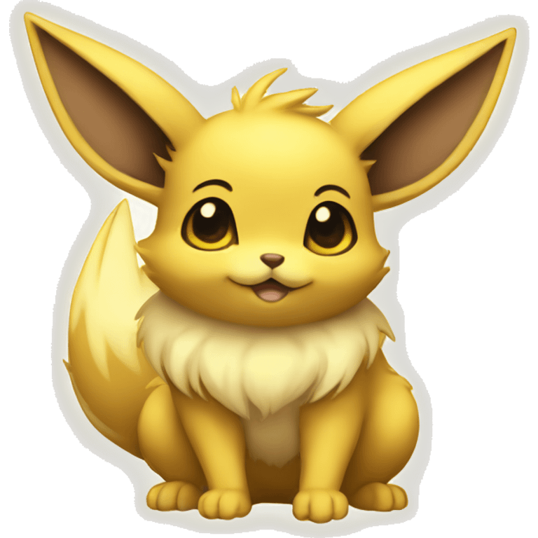 Yellow Electric Mouse Eevee emoji