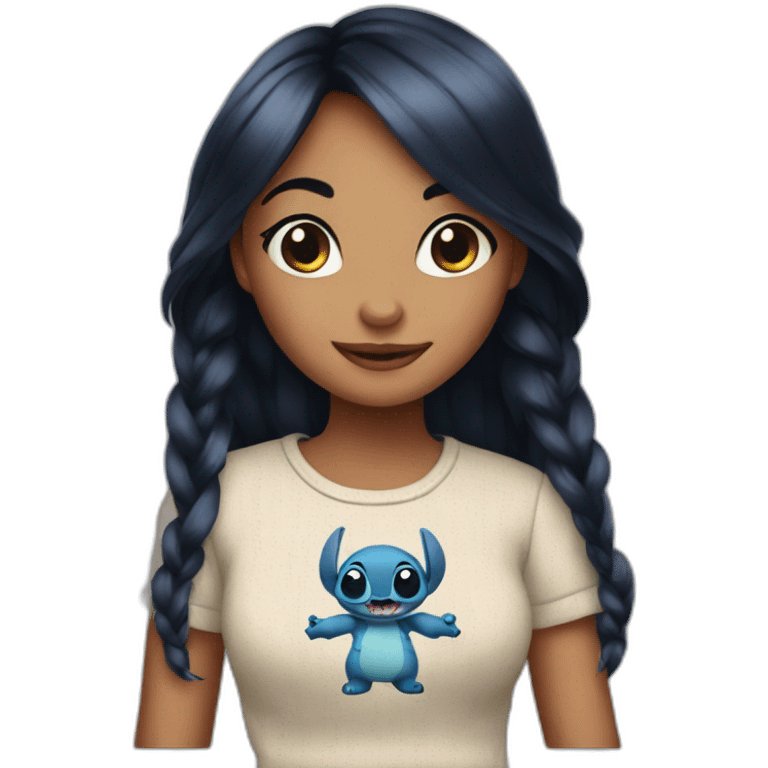 Stitch girl emoji