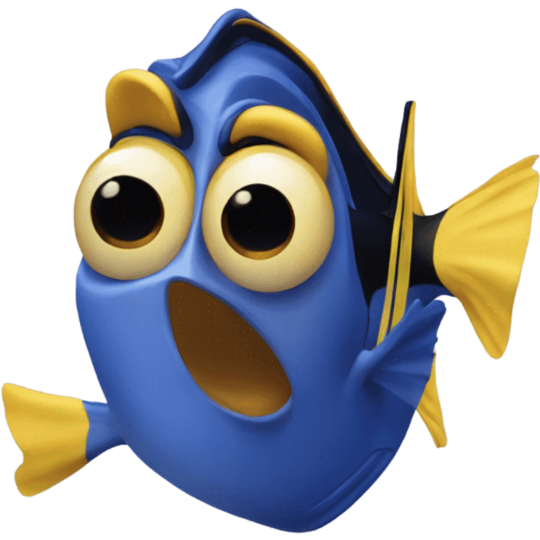 Dory with gloves emoji