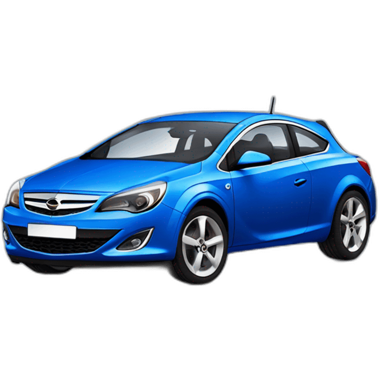 Blue Opel Astra h gtc emoji