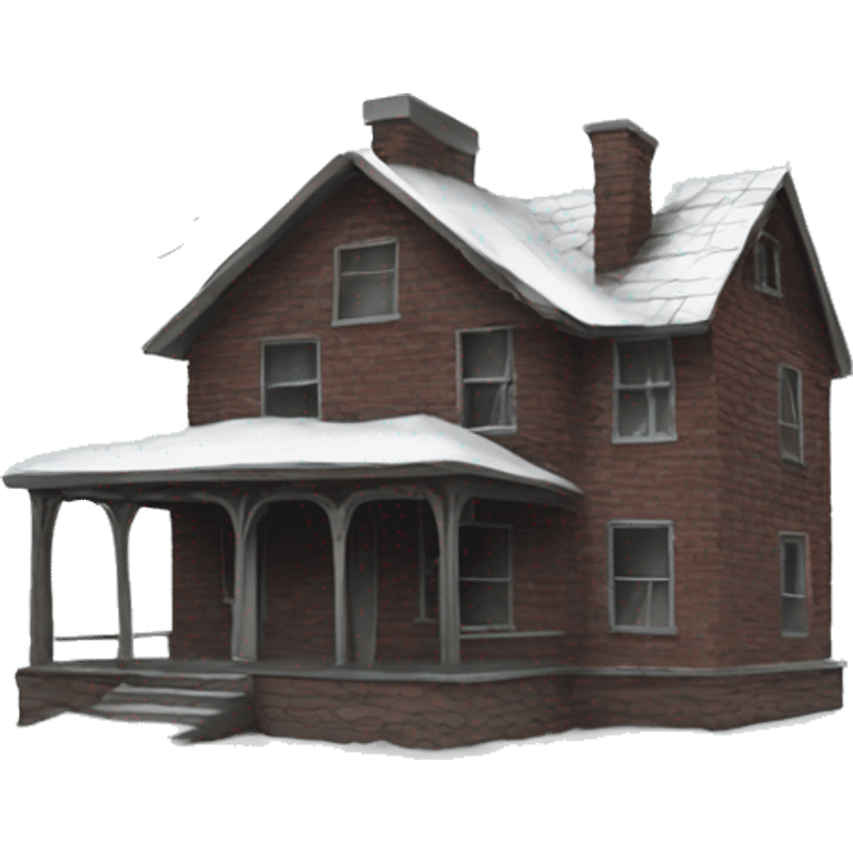 abandoned house christmas  emoji