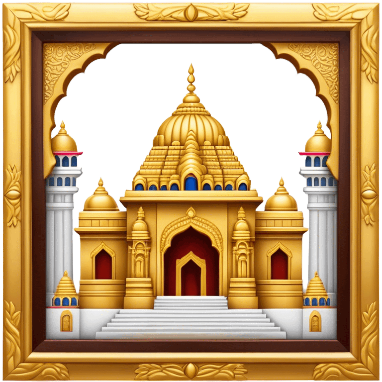 Tirupati Balaji Temple Landmark Emoji – Showcasing the temple’s golden entrance and intricate carvings. emoji