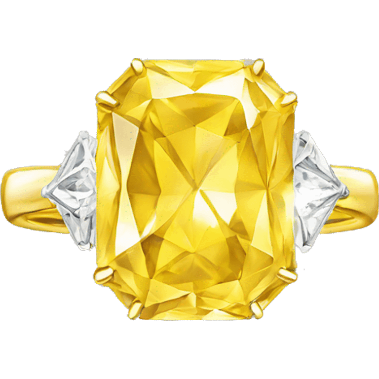 Yellow diamond ring emoji