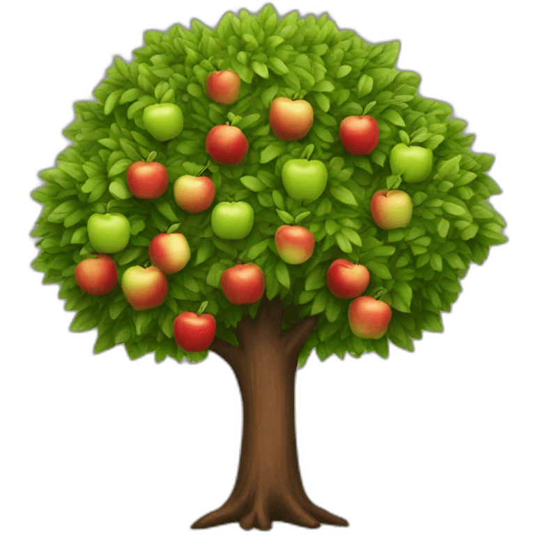 adam and apple tree emoji