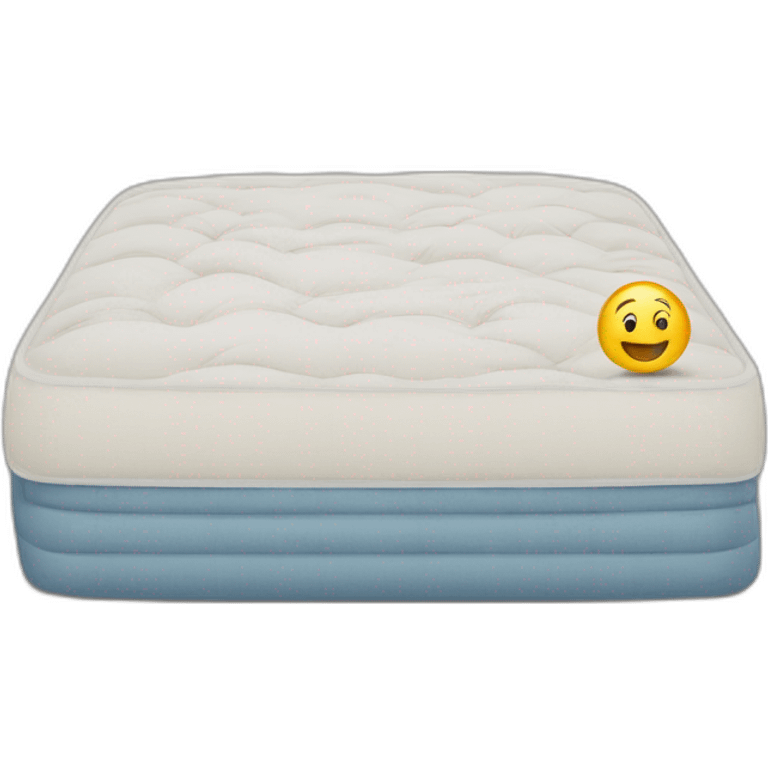 Doumbe with a mattress with “Jordan ” written on it emoji