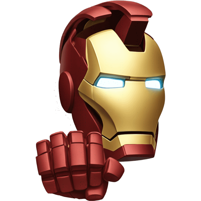 iron man thumbs DOWN with his hand emoji