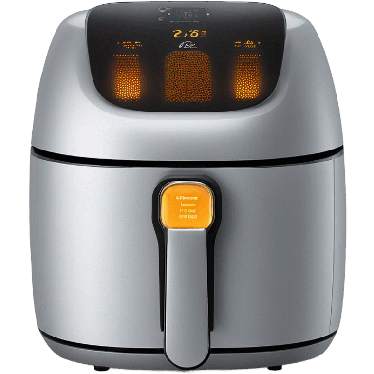 Light glowing from air fryer emoji