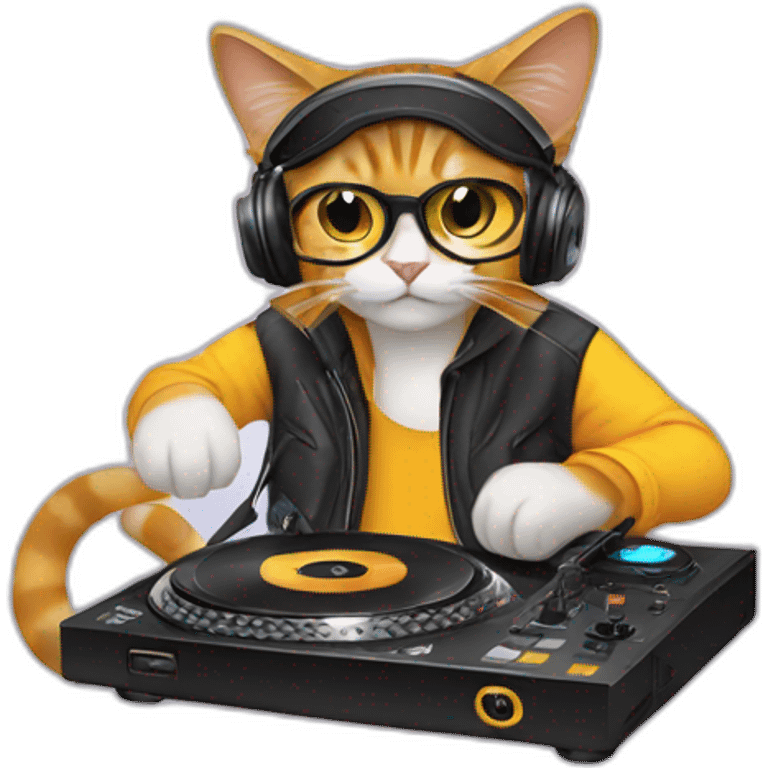 dj cats emoji