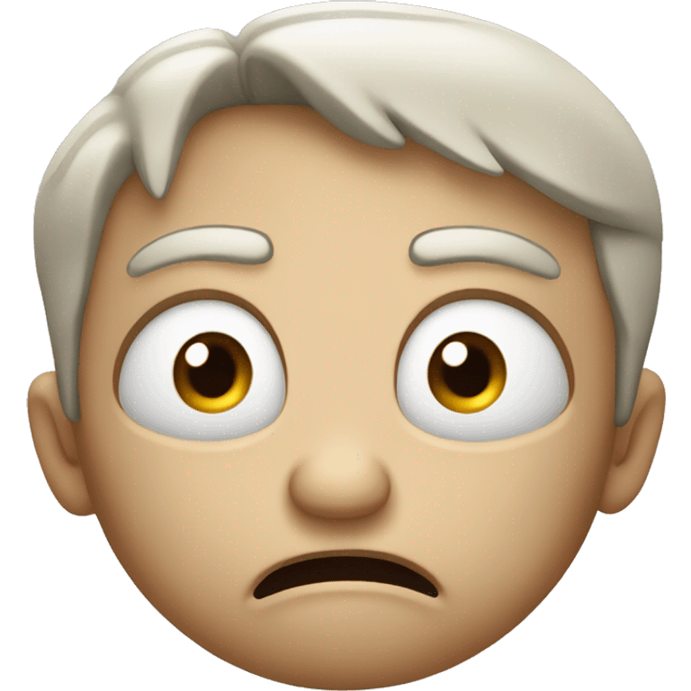 Grossed out mad face with mouth wrinkle emoji