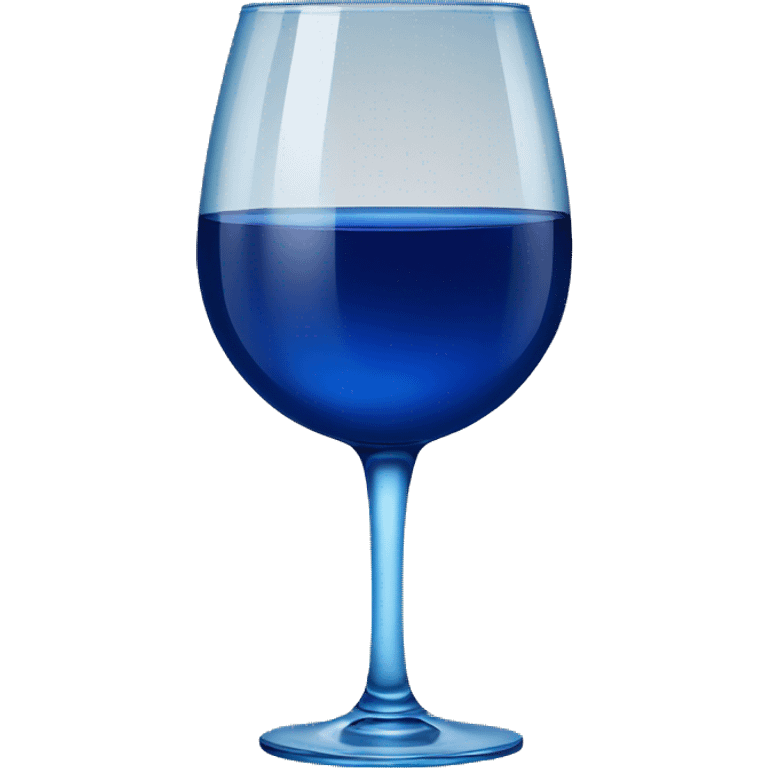 Blue wine emoji