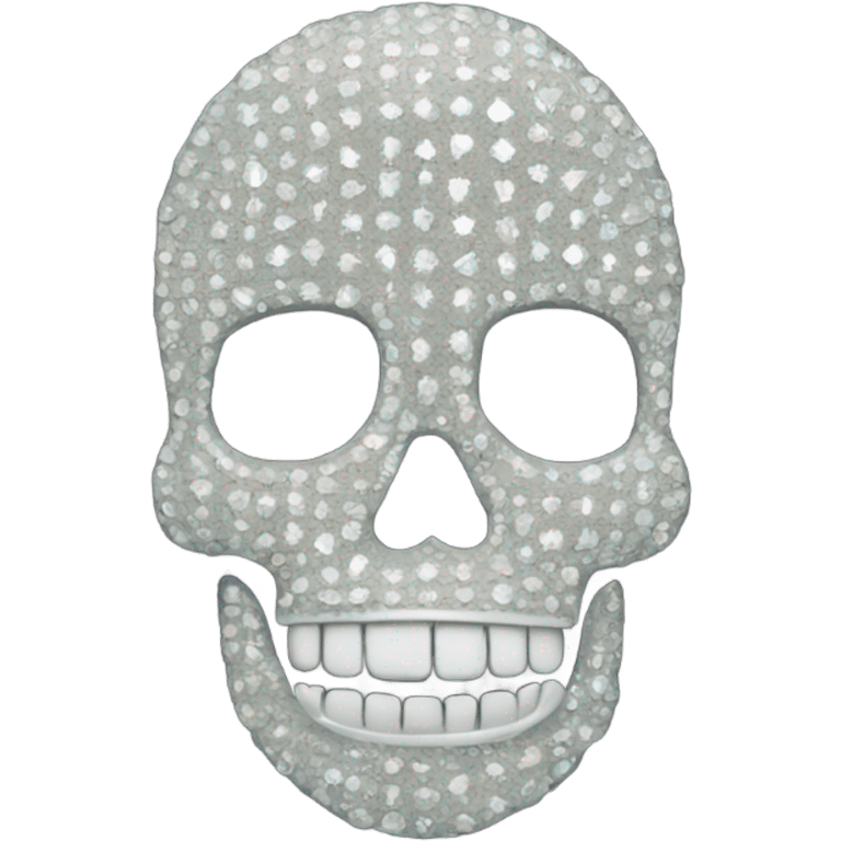 Skeleton made out of diamonds  emoji