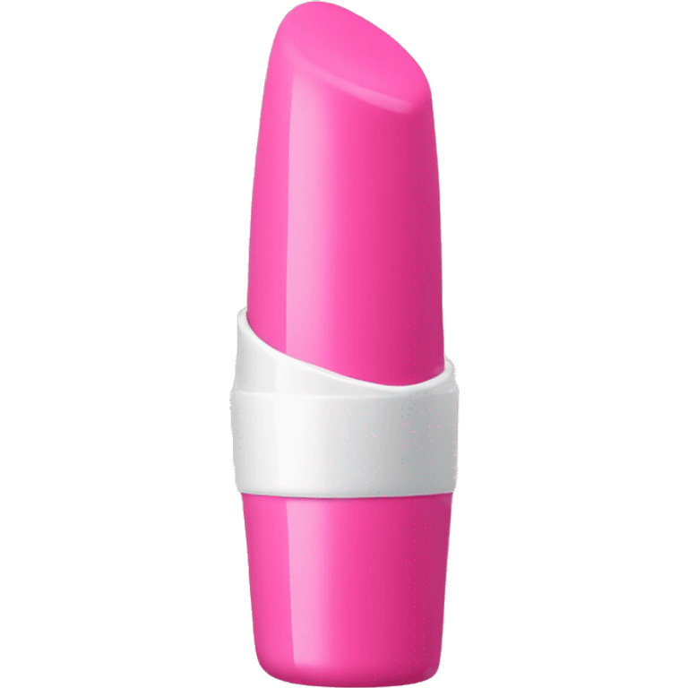 Pink lip balm with with screw top emoji