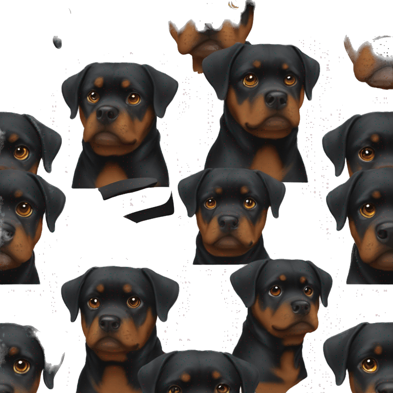 rottweiler confused question mark emoji