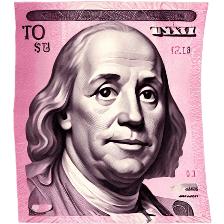 pink dollar bill  emoji