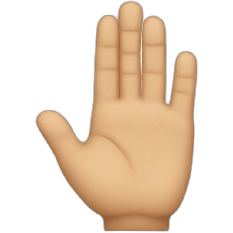 a little finger raised emoji