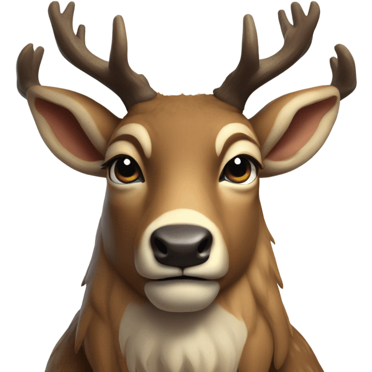 Big buck deer emoji