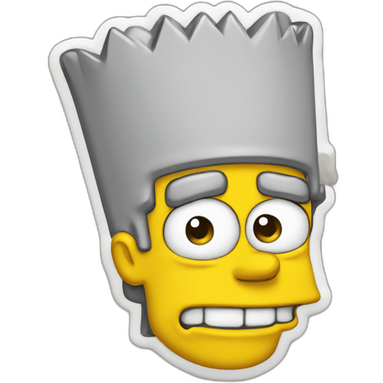 Bart simpson qui fait un doigt d’honneur emoji