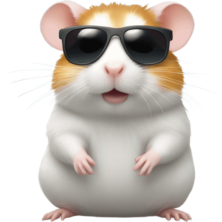 Hamster with sunglasses emoji