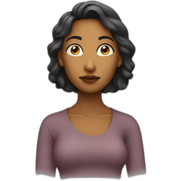 pensive, thoughtful women emoji