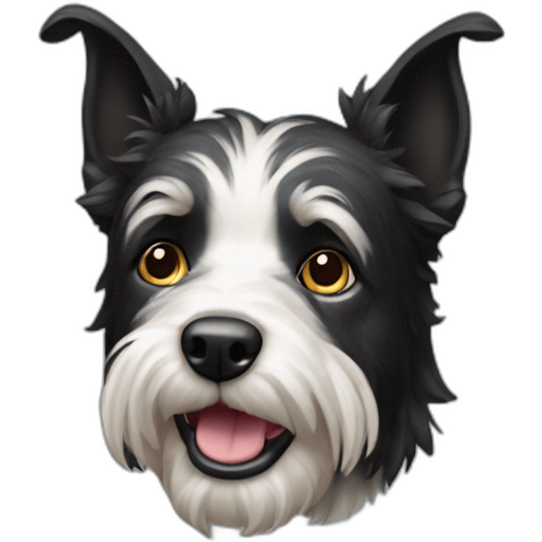 black-coated mongrelized terrier emoji