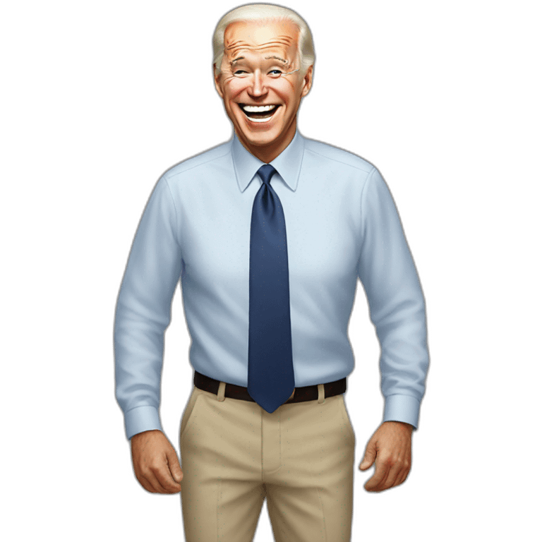 Joe Biden laughing  emoji