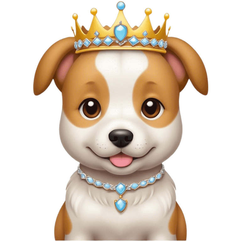 Perro con diadema emoji