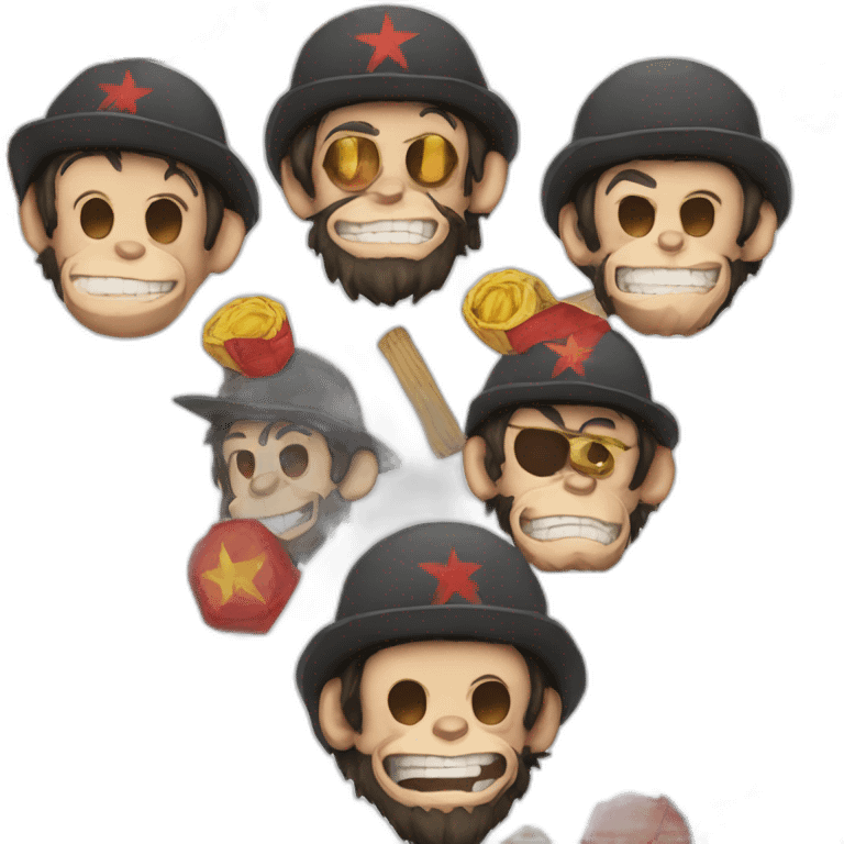 luffy D monkey che guevara emoji