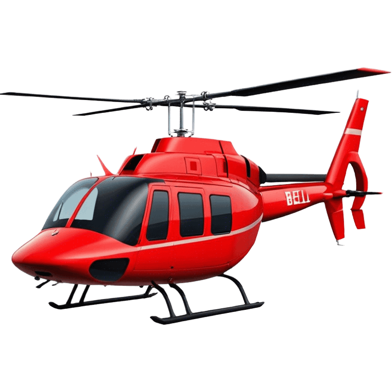 Bell 206 - Bell Helicopter (Model Year: 2021) (Iconic colour: Red) emoji