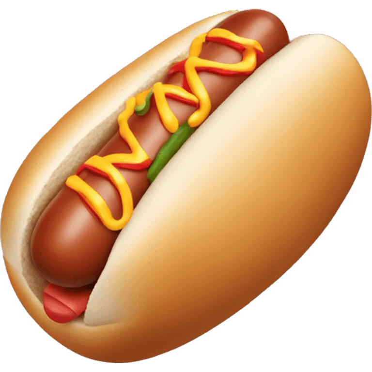 Hot dog in a sealed bun emoji